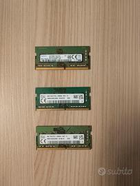 3x RAM 8GB DDR4 SO-DIMM per Notebook
