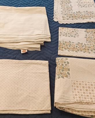 🤍🌼 Completo lenzuola matrimoniale beige con fant