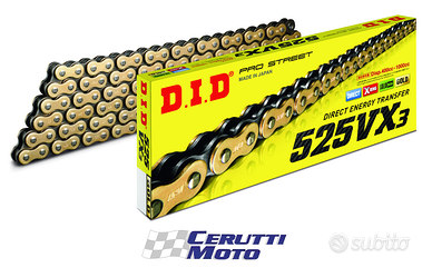 Catena trasmissione doppio o'ring did 525 vx3 124