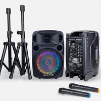 coppia di casse amplificate 