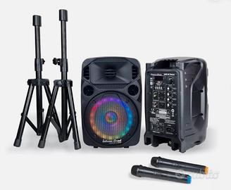 coppia di casse amplificate 