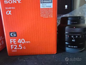 Sony FE 40mm F2.5 G (SEL40F25G) MAI USATO