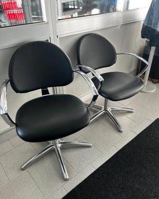 Sedia girevole in metallo per ufficio