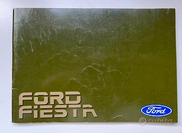 Libretto uso e manutenzione Ford Fiesta XR2