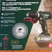 Trapano a percussione parkside 20v