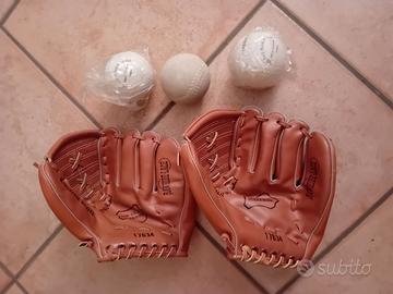 Guantoni e palle baseball