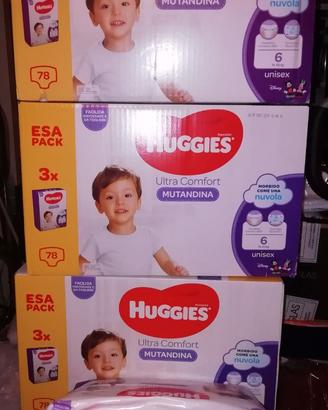 Mutandine (264) bambini Huggies tg. 6 (15-25 kg)