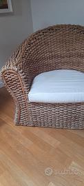 Poltrona in vimini