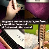 Spazzola infrarossi capelli  lisci e mossi