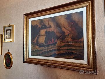 Quadro autentico "Battaglia Navale"