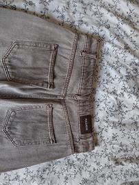 pantaloni jeans marroni 