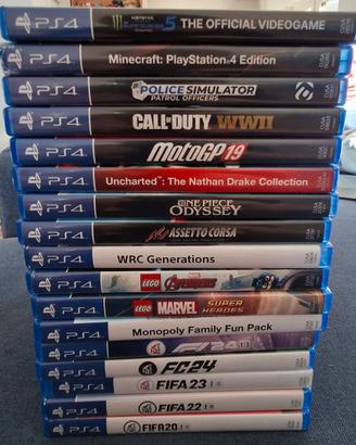 Lotto 17 Giochi PS4 - anche singoli