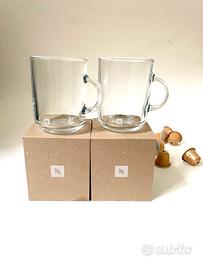 Set 2 mug Nespresso Vertuo in vetro doppio strato