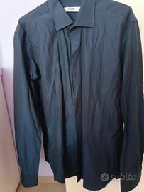 Camicia da Uomo Coveri blu scuro Slim fit