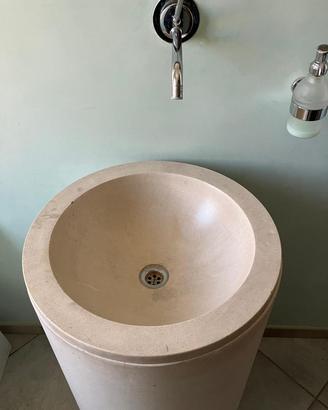 Rapsel BOURO Lavabo freestanding rotondo in pietra