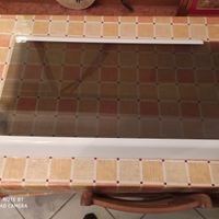 Vetro per piano cottura da 90 cm bianco nuovo
