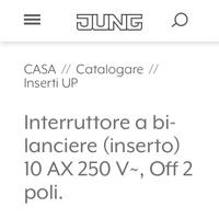 Interruttore a bilanciere