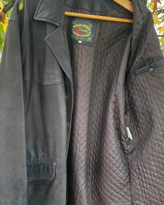 Giaccone pelle imbottito