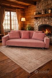 Divano letto matrimoniale colore rosa 