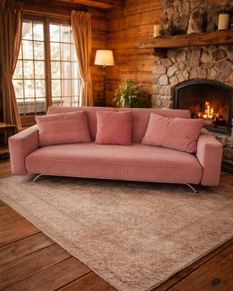 Divano letto matrimoniale colore rosa 