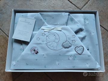 Parure Set Completo Lenzuolo Lettino Prima Nascita
