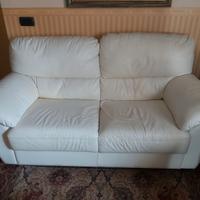 Divano 2 posti in pelle
