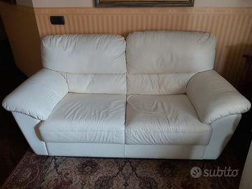 Divano 2 posti in pelle