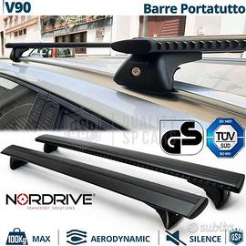 Barre Portatutto per Volvo V90 in Alluminio Nero