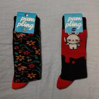 Coppia calzini Pampling Psyco Bunny + Fiori