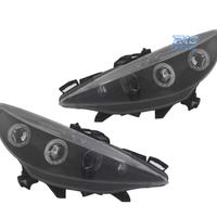 FARI PEUGEOT 207 06-12 OCCHI ANGELICI SFONDO NERO
