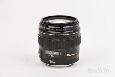 Canon EF 100 f/2 USM autofocus ultrasonico