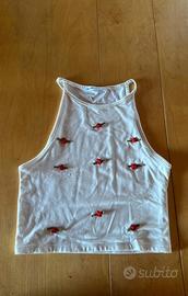 Top con roselline