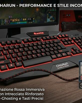 Tastiera GAMING retroilluminata
