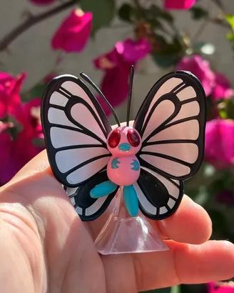 Pokémon figure pink Butterfree / Papilusion / Smet