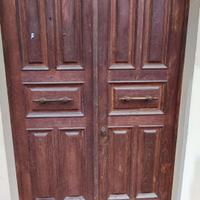 Porta ingresso in castagno