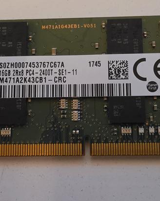 Samsung Sodimm Ram 16gb 2400mhz DDR4