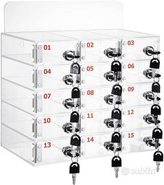 Armadietto locker cellulari telefoni con lucchetto