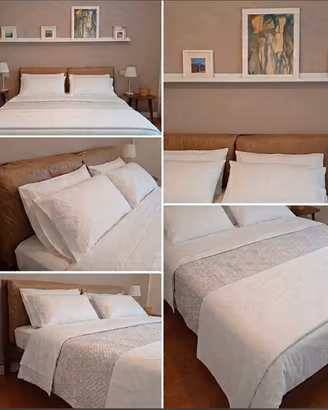 Letto Dorian Rovere Terra e pelle scamosciata