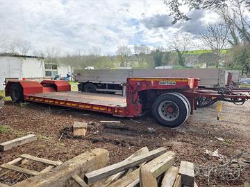 Rimorchio Bertoja ribassato 43 cm collo staccabile