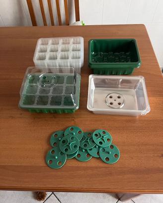 Set 10 mini serre germinazione semenzaio piante