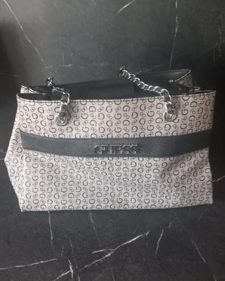 borsa guess grigio e nero
