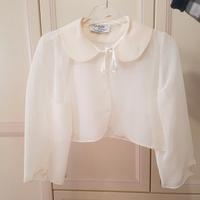 Giacchino coprispalle panna per bambina NUOVO