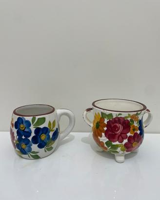 Coppia di ceramiche artigianali