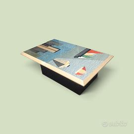 table coffee modernariato anni 80.Design G.Offredu