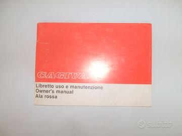 USO E MANUTENZIONE MOTO CAGIVA ALA ROSSA.