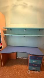 Scrivania seminuova colorata