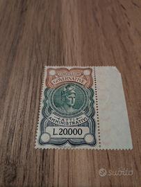 Francobollo Italia Concessioni Gov. L.20.000