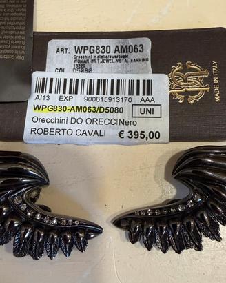 Orecchini a clip di roberto cavalli