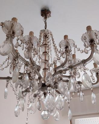 Lampadario a gocce cristallo