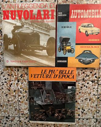 Lotto 3 Libri d'Epoca Auto Storiche e Nuvolari